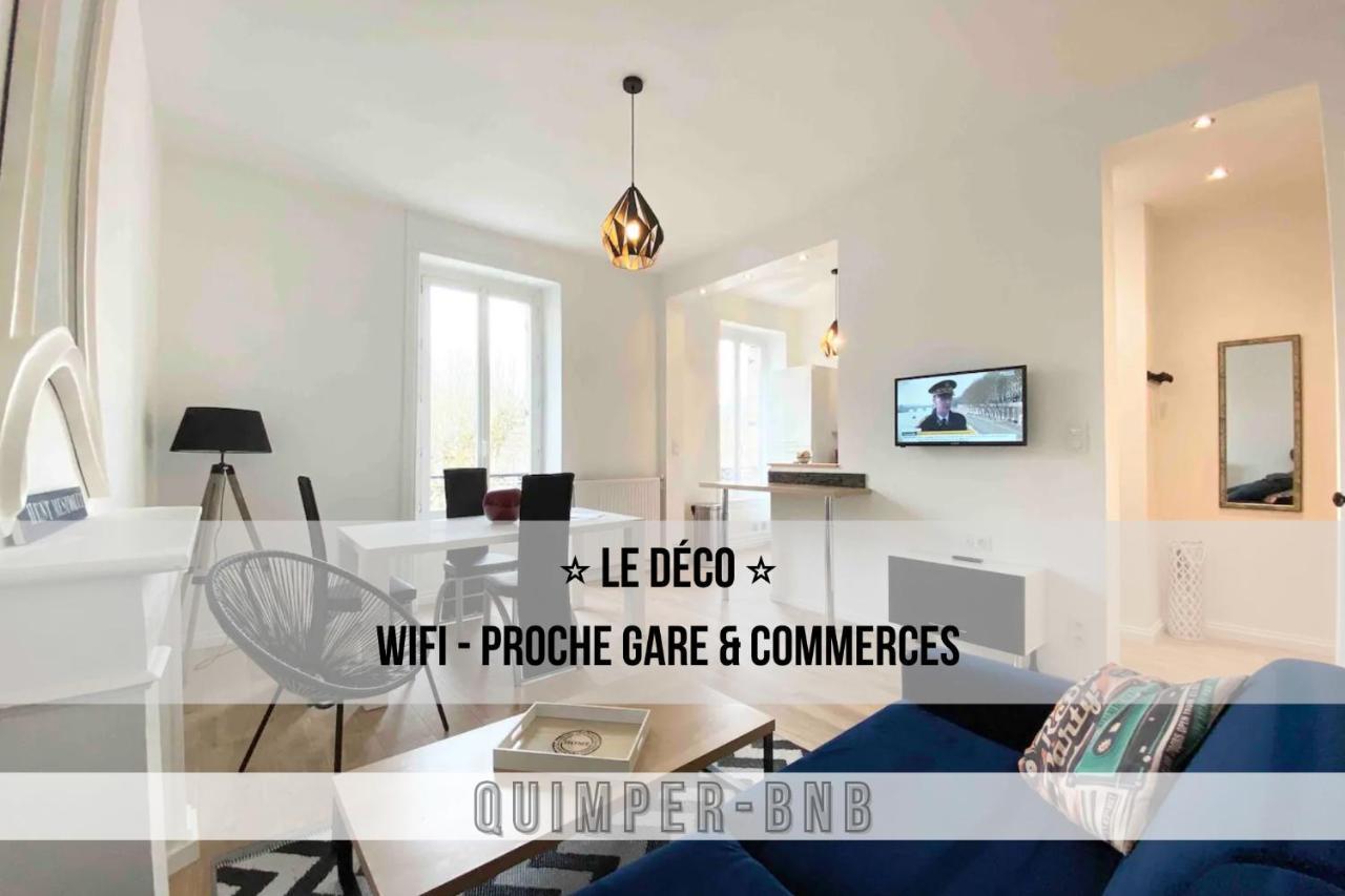 Le Deco - Confort - Wifi - Luminosite - Entre Gare Et Centre Quimper Eksteriør bilde